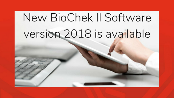 New BioChek II Software version 2018 is available